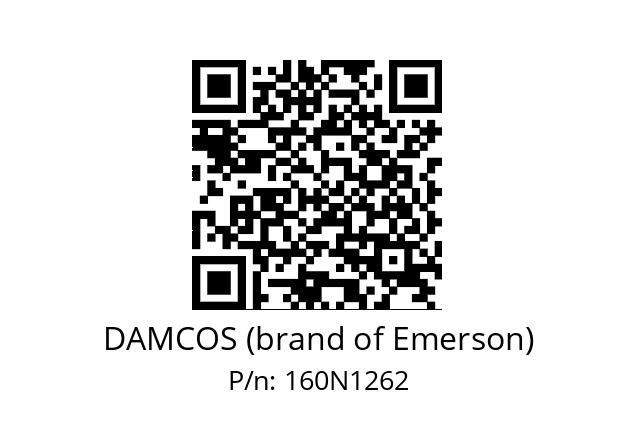   DAMCOS (brand of Emerson) 160N1262