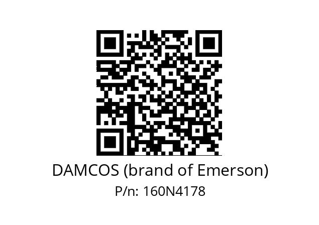   DAMCOS (brand of Emerson) 160N4178