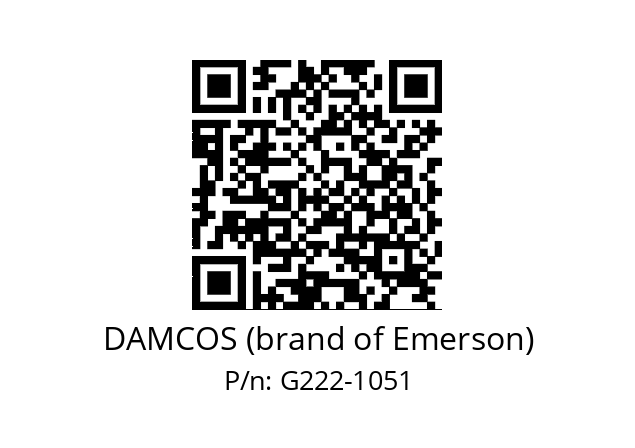   DAMCOS (brand of Emerson) G222-1051