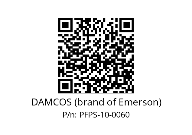   DAMCOS (brand of Emerson) PFPS-10-0060