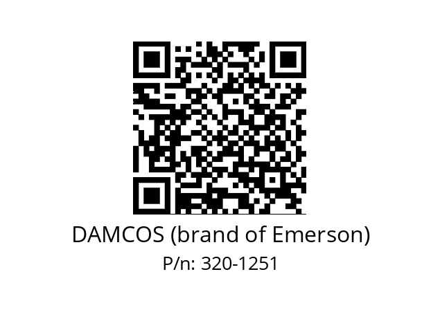   DAMCOS (brand of Emerson) 320-1251