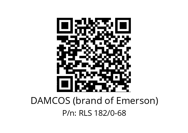   DAMCOS (brand of Emerson) RLS 182/0-68