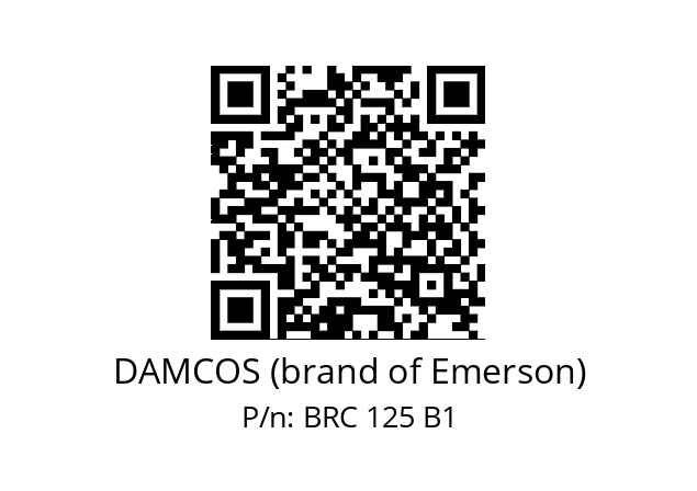   DAMCOS (brand of Emerson) BRC 125 B1