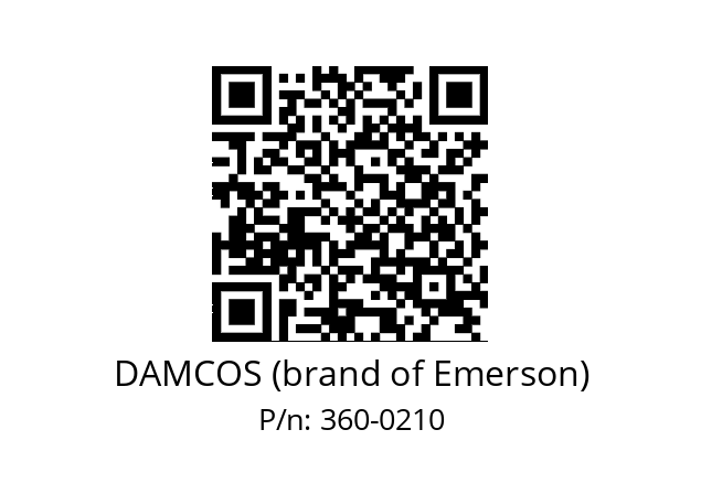   DAMCOS (brand of Emerson) 360-0210