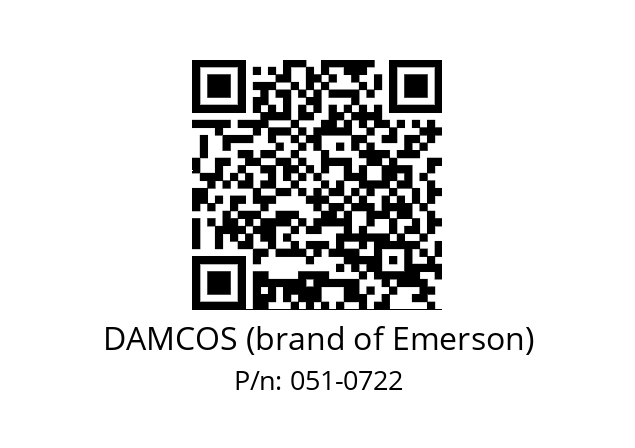   DAMCOS (brand of Emerson) 051-0722