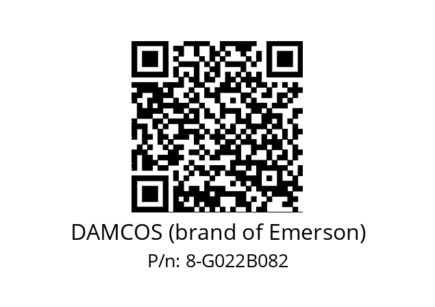   DAMCOS (brand of Emerson) 8-G022B082