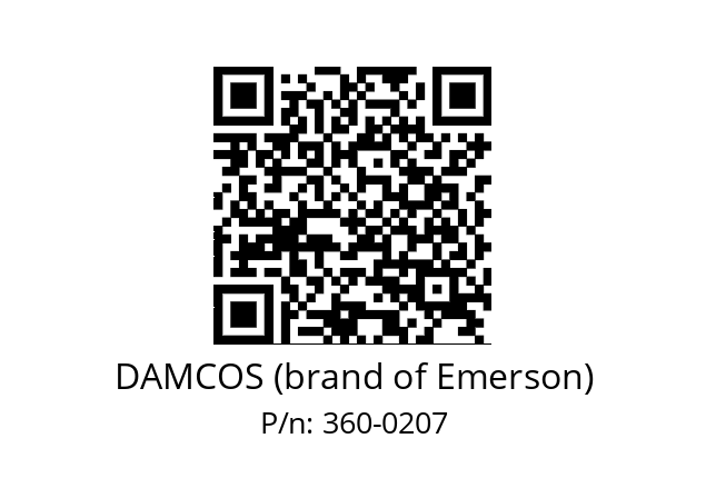   DAMCOS (brand of Emerson) 360-0207