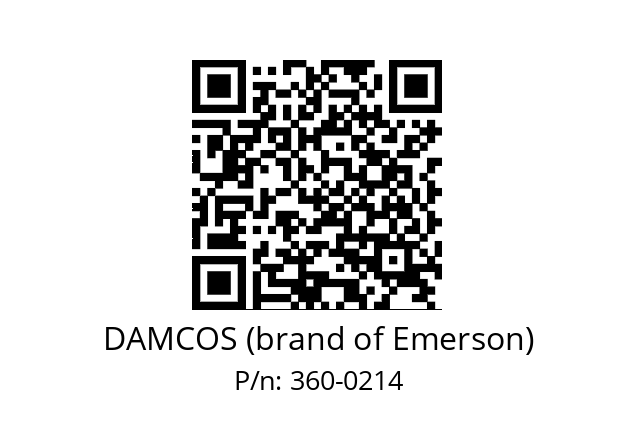   DAMCOS (brand of Emerson) 360-0214