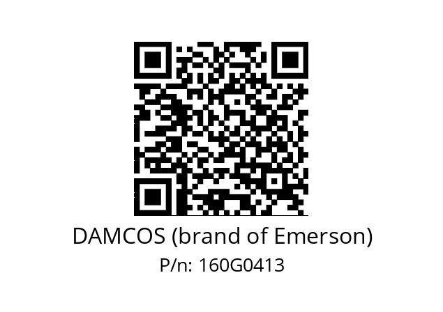   DAMCOS (brand of Emerson) 160G0413