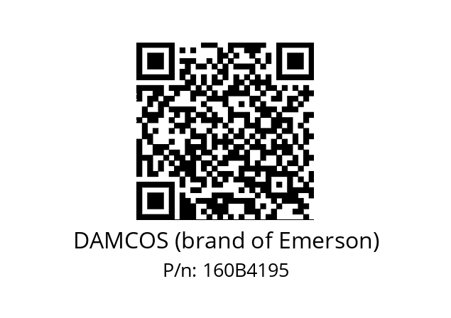   DAMCOS (brand of Emerson) 160B4195