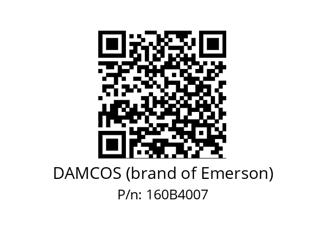   DAMCOS (brand of Emerson) 160B4007