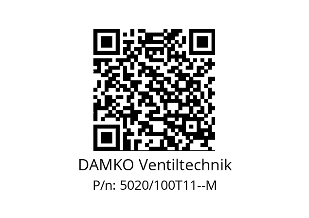   DAMKO Ventiltechnik 5020/100T11--M