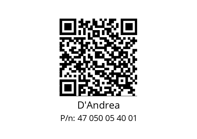   D'Andrea 47 050 05 40 01