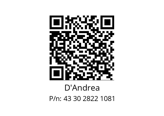   D'Andrea 43 30 2822 1081