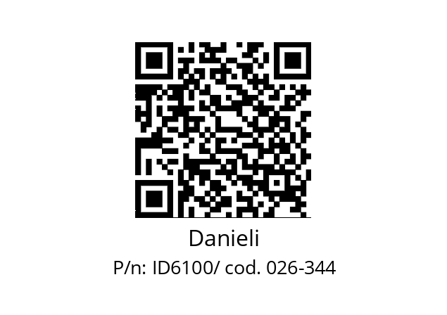   Danieli ID6100/ cod. 026-344