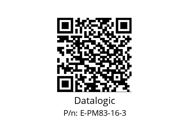   Datalogic E-PM83-16-3