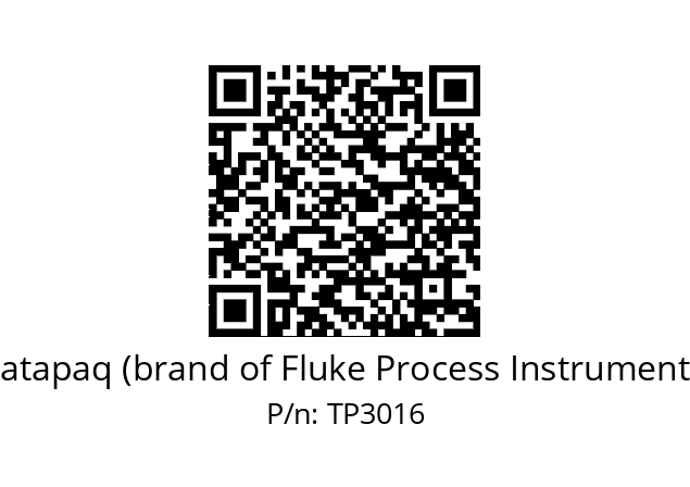   Datapaq (brand of Fluke Process Instruments) TP3016