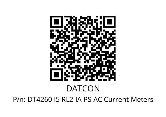   DATCON DT4260 I5 RL2 IA PS AC Current Meters