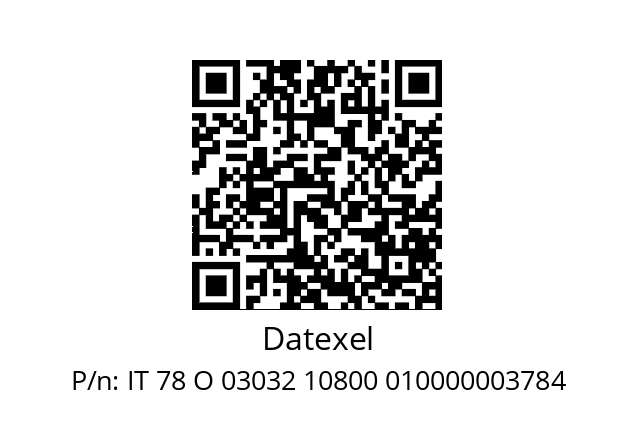   Datexel IT 78 O 03032 10800 010000003784