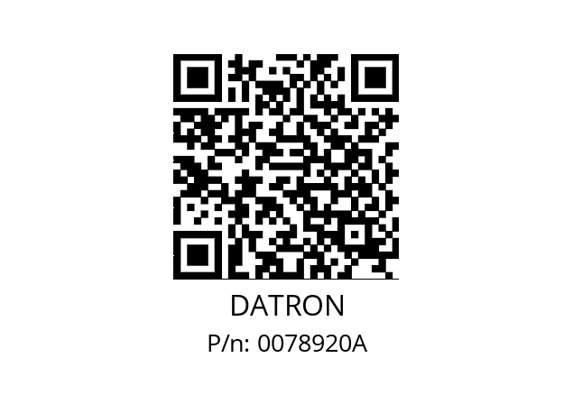   DATRON 0078920A