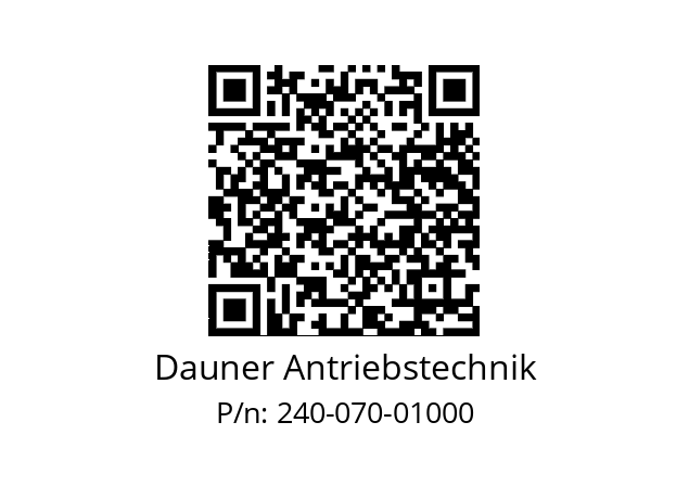   Dauner Antriebstechnik 240-070-01000