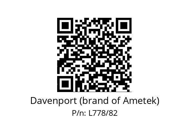   Davenport (brand of Ametek) L778/82