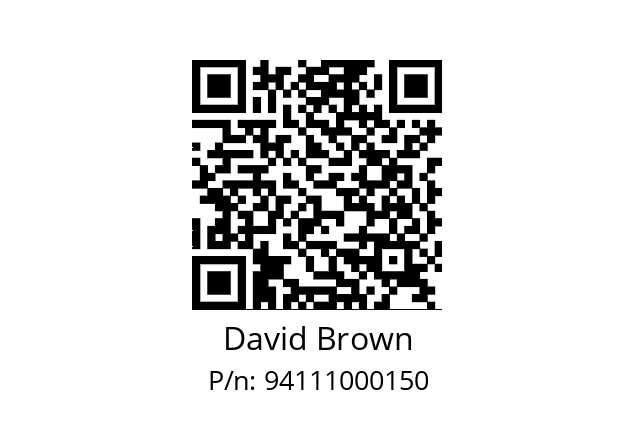   David Brown 94111000150