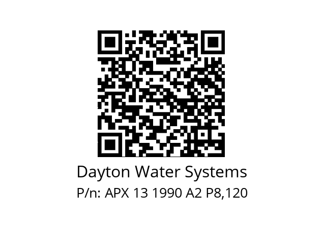   Dayton Water Systems APX 13 1990 A2 P8,120