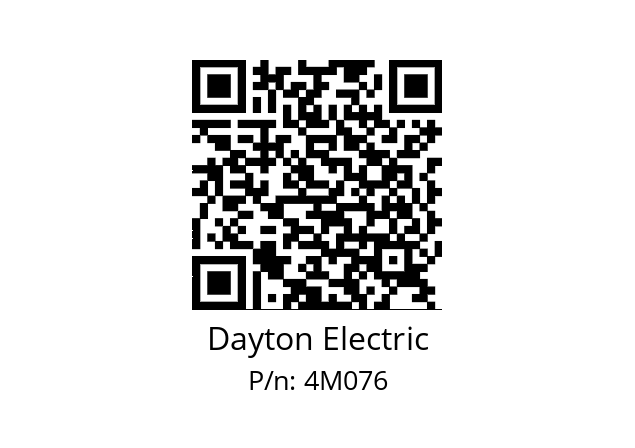   Dayton Electric 4M076