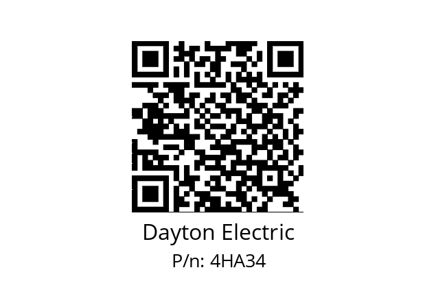   Dayton Electric 4HA34