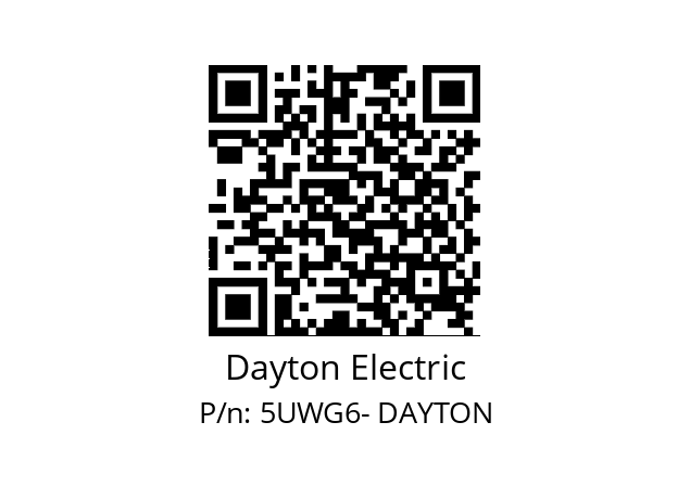   Dayton Electric 5UWG6- DAYTON