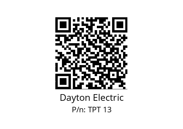   Dayton Electric TPT 13