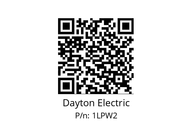   Dayton Electric 1LPW2