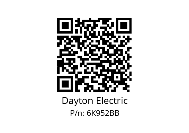   Dayton Electric 6K952BB