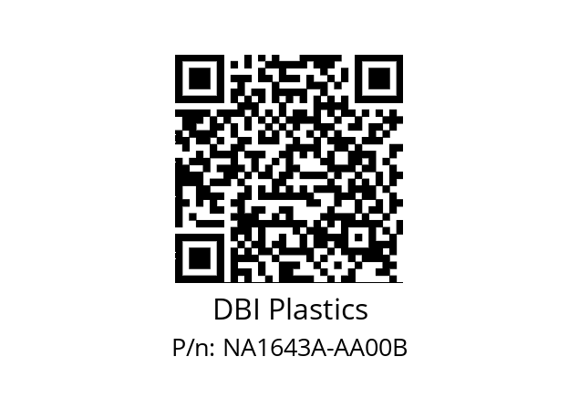   DBI Plastics NA1643A-AA00B