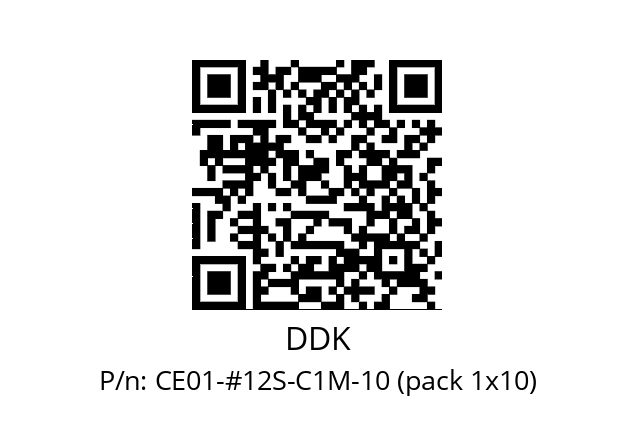   DDK CE01-#12S-C1M-10 (pack 1x10)