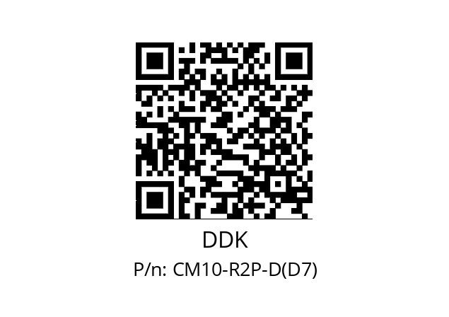   DDK CM10-R2P-D(D7)