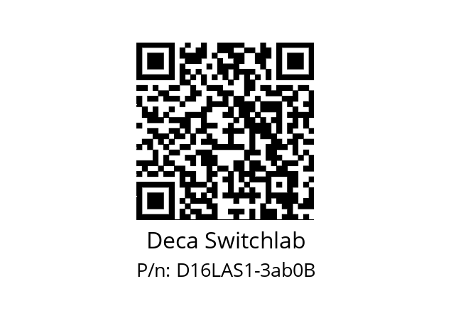   Deca Switchlab D16LAS1-3ab0B