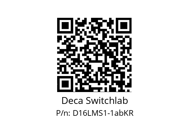   Deca Switchlab D16LMS1-1abKR