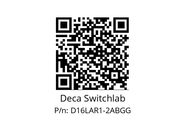   Deca Switchlab D16LAR1-2ABGG