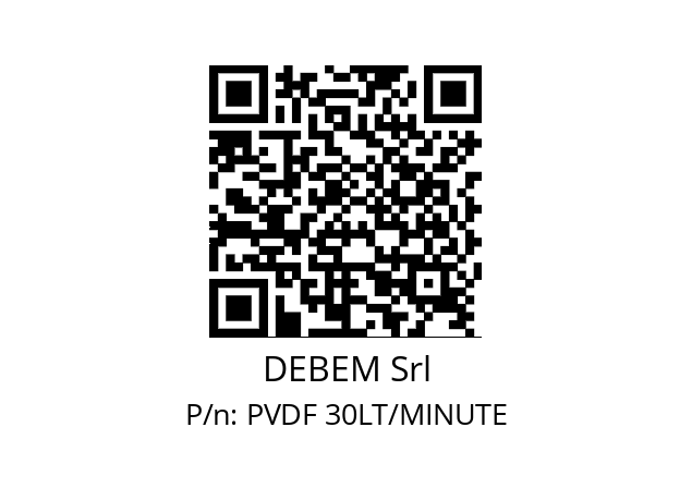   DEBEM Srl PVDF 30LT/MINUTE