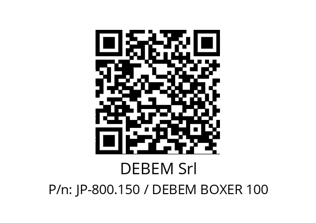   DEBEM Srl JP-800.150 / DEBEM BOXER 100