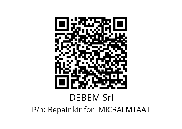   DEBEM Srl Repair kir for IMICRALMTAAT