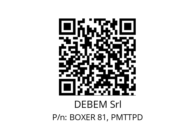   DEBEM Srl BOXER 81, PMTTPD