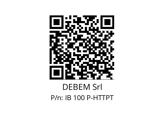   DEBEM Srl IB 100 P-HTTPT