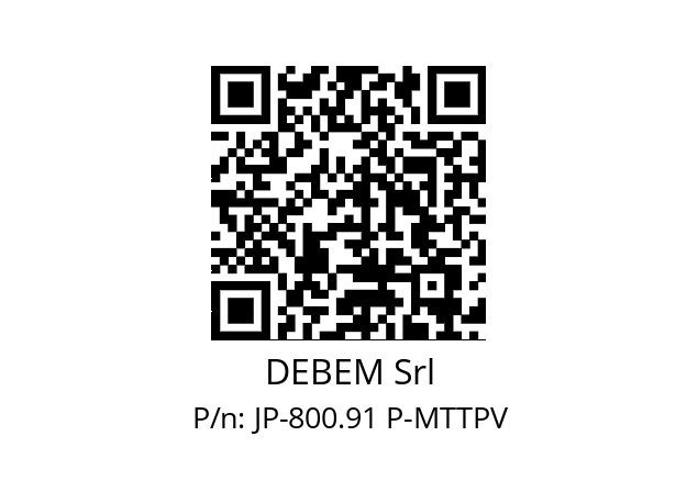   DEBEM Srl JP-800.91 P-MTTPV