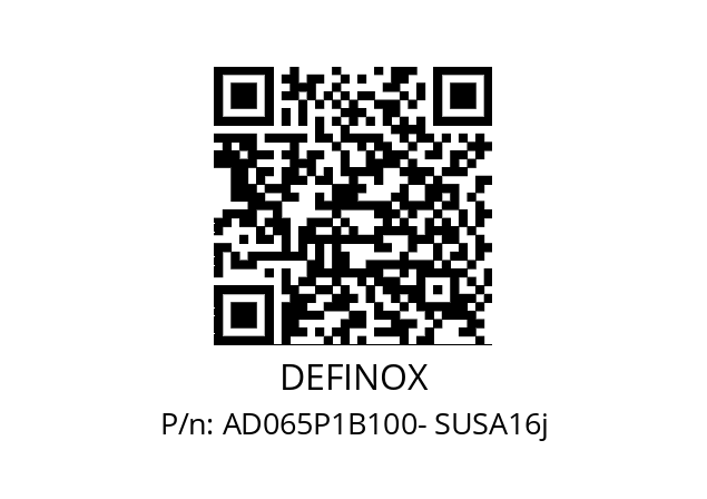   DEFINOX AD065P1B100- SUSA16j