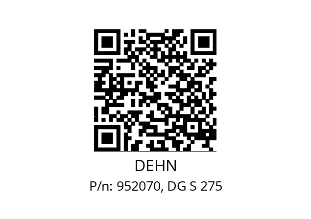   DEHN 952070, DG S 275