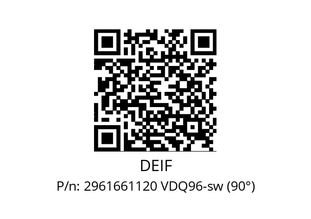   DEIF 2961661120 VDQ96-sw (90°)