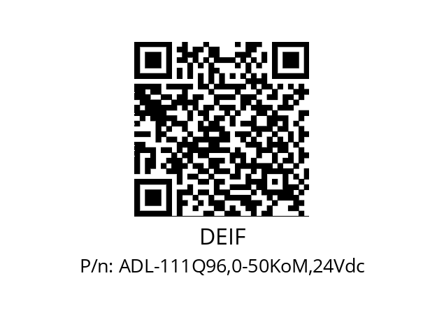   DEIF ADL-111Q96,0-50KoM,24Vdc